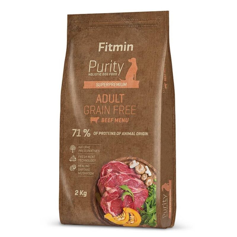 Fitmin Dog Purity Adult Grain Free Beef 2 kg