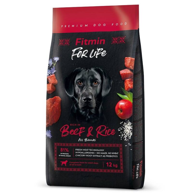 Fitmin Dog For Life Beef Rice 12 kg